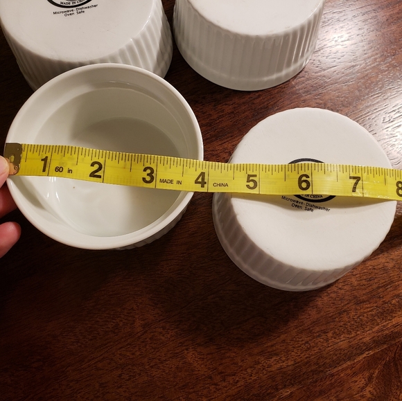 Oven Safe Ramekins Set of 4 White Cordon Bleu - Picture 8 of 8